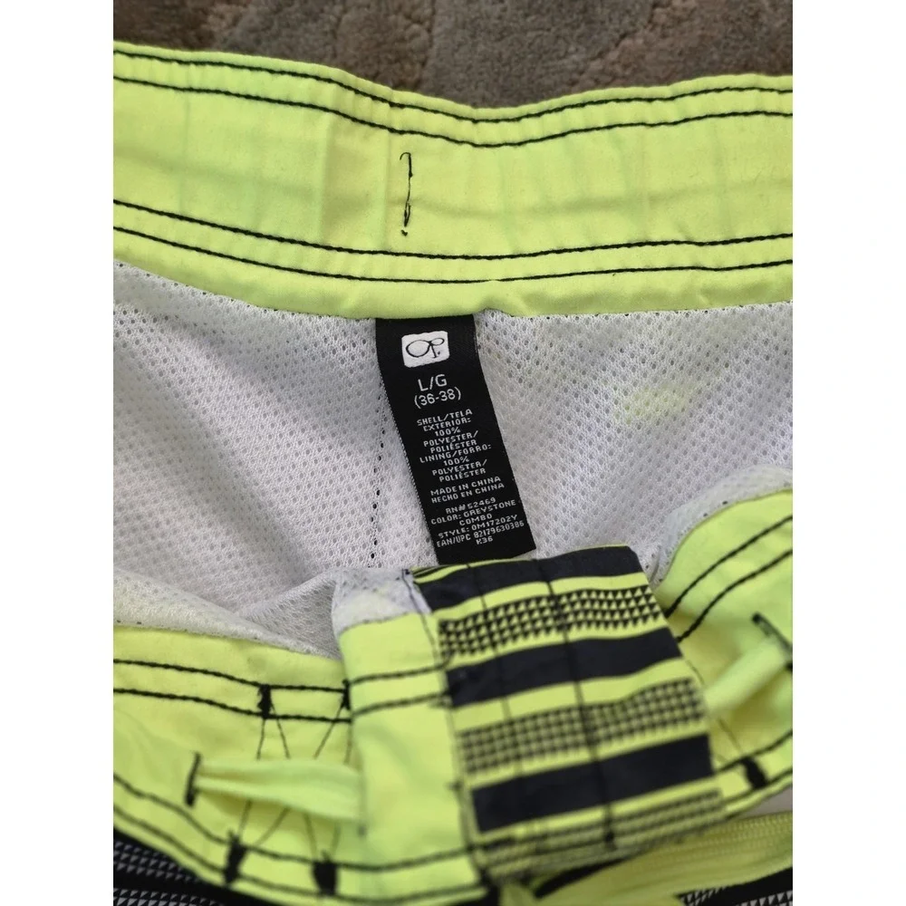 Vintage 90s Ocean Pacific OP Swimming Trunks Size L Mesh Lined Board Shorts Swim